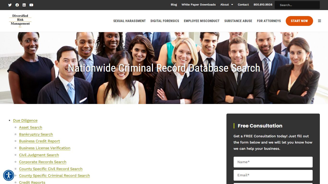 Nationwide Criminal Record Database Search